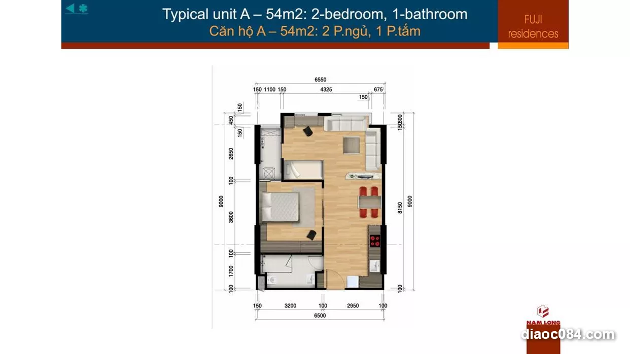 Bán Căn Hộ Flora Fuji Quận 9 &#8211; 54m² 1PN View Đẹp, Giá 3.1 Tỷ