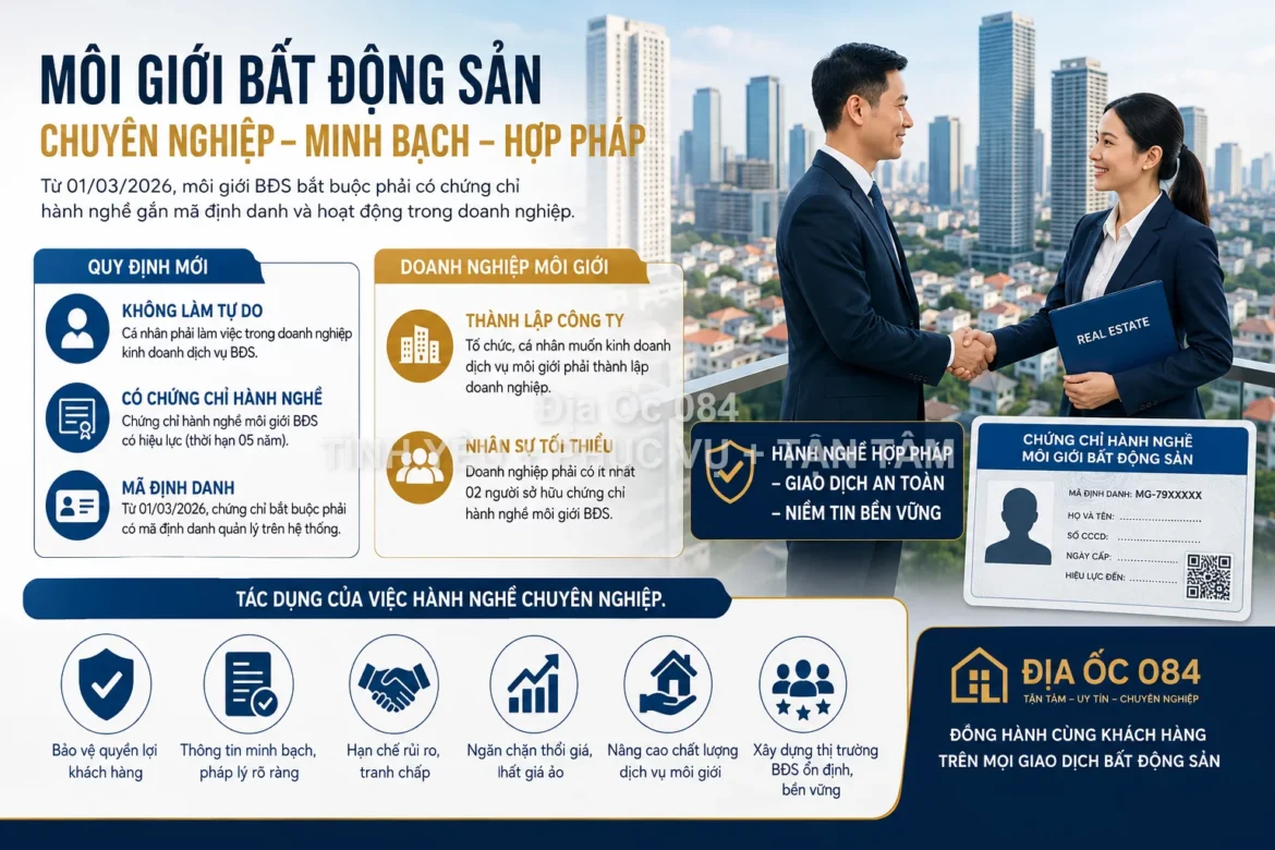 chứng chỉ hành nghề môi giới