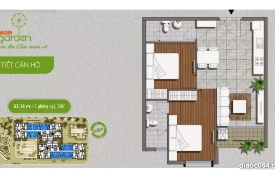 Bán Gấp Căn Hộ An Gia Garden Tân Phú 63m 2PN Giá Thương Lượng Mạnh