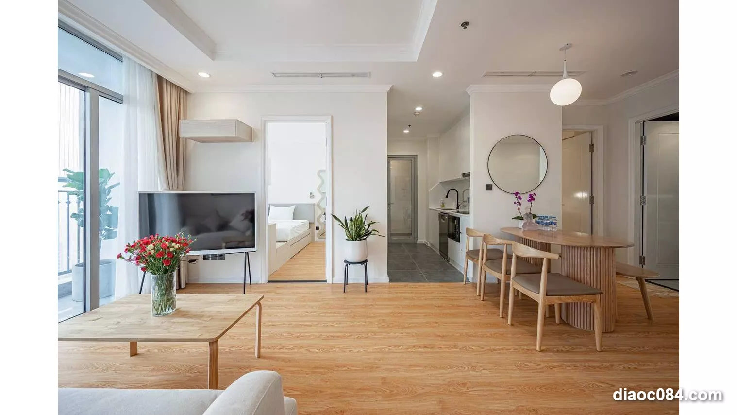 Cho thuê căn hộ Vinhomes Central Park 3PN full nội thất, view thành phố siêu đẹp